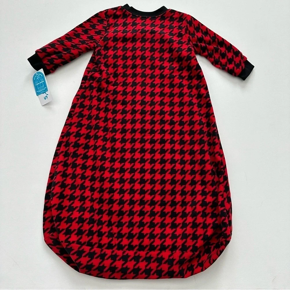 Carter's Red and Black Houndstooth Sleep Sack Size 6-9 Months
